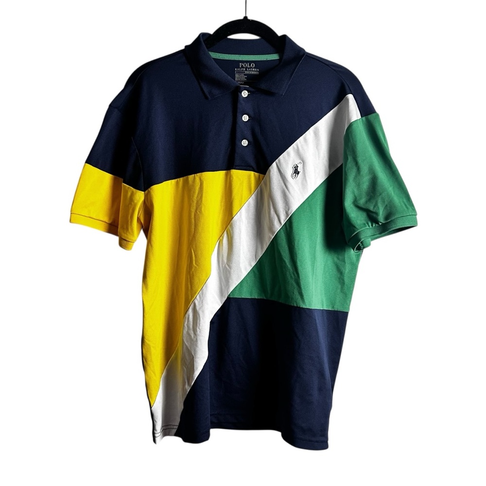 Polo Ralph Lauren Performance Colorblock Polo Shirt Size M